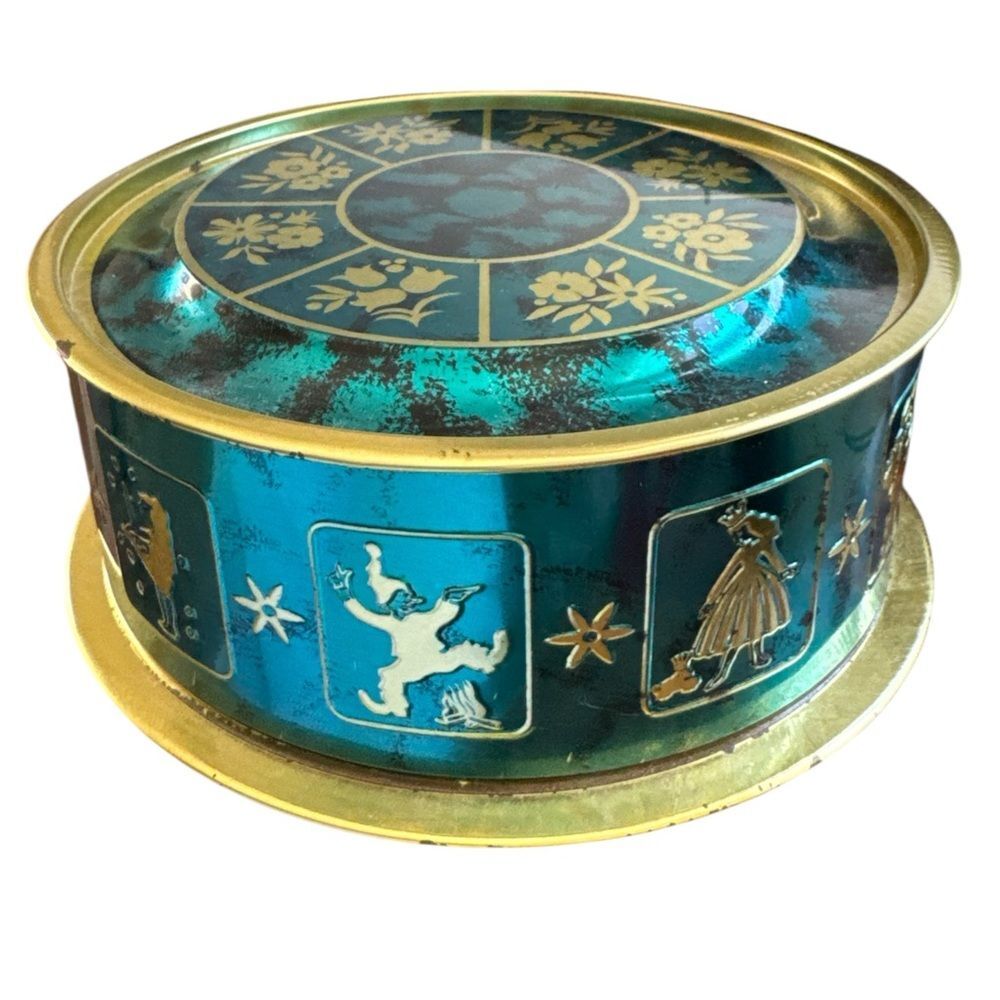Vintage Children’s Story Cookie Tin Container